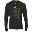 T-Shirts Vintage Black / X-Small Master chief Triblend Long Sleeve Hoodie Tee