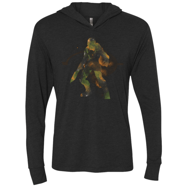 T-Shirts Vintage Black / X-Small Master Chief Triblend Long Sleeve Hoodie Tee