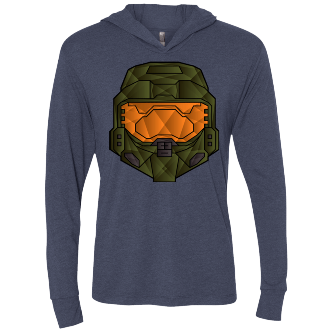 T-Shirts Vintage Navy / X-Small Master Chief Triblend Long Sleeve Hoodie Tee