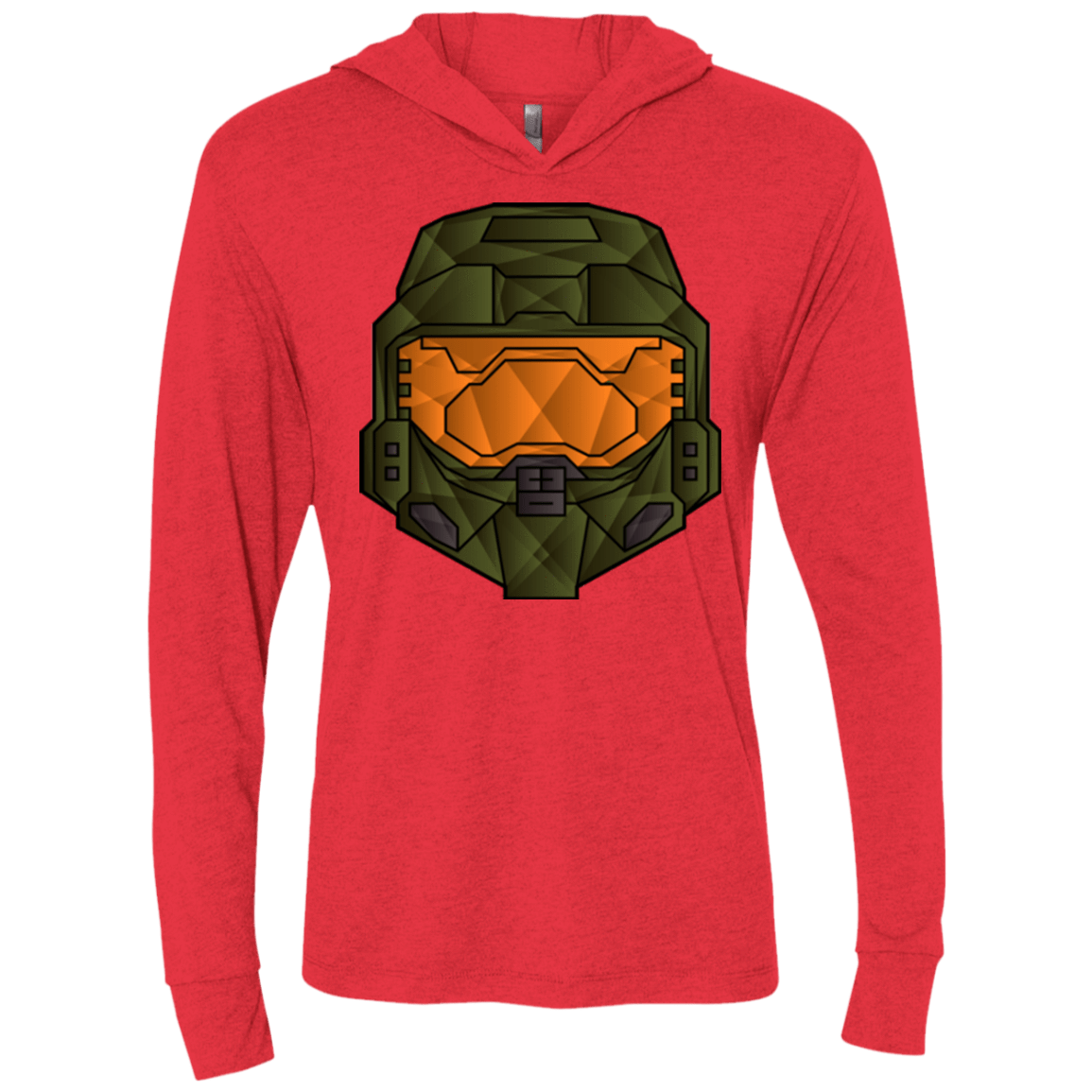 T-Shirts Vintage Red / X-Small Master Chief Triblend Long Sleeve Hoodie Tee