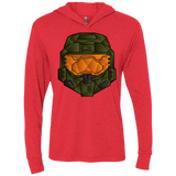 T-Shirts Vintage Red / X-Small Master Chief Triblend Long Sleeve Hoodie Tee