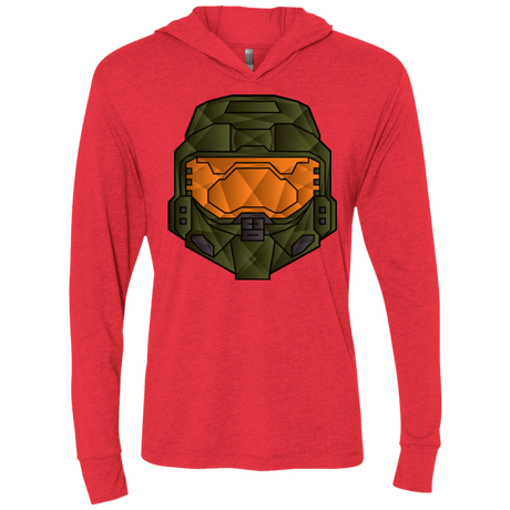 T-Shirts Vintage Red / X-Small Master Chief Triblend Long Sleeve Hoodie Tee