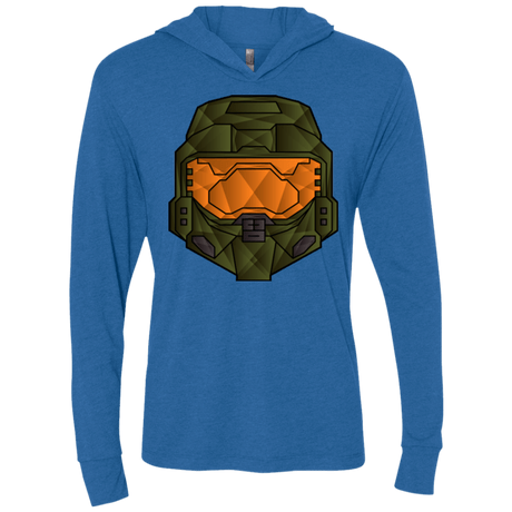 T-Shirts Vintage Royal / X-Small Master Chief Triblend Long Sleeve Hoodie Tee