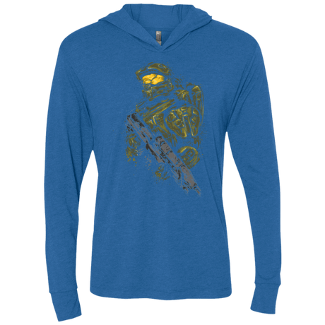 T-Shirts Vintage Royal / X-Small MASTER CHIEF Triblend Long Sleeve Hoodie Tee