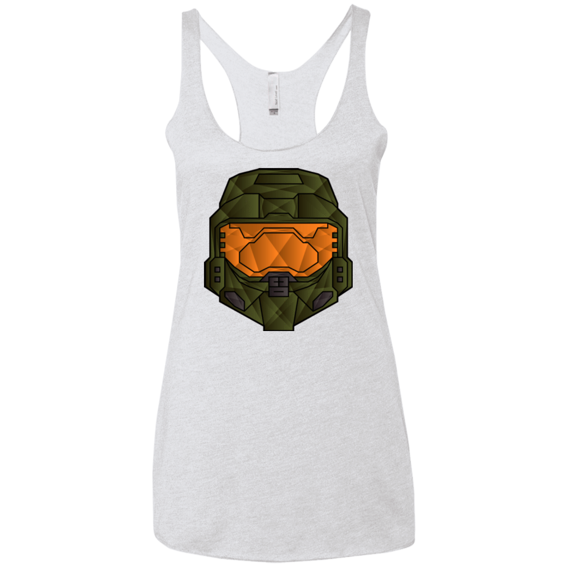 T-Shirts Heather White / X-Small Master Chief Women's Triblend Racerback Tank