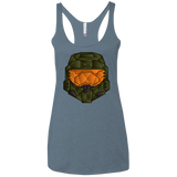 T-Shirts Indigo / X-Small Master Chief Women's Triblend Racerback Tank