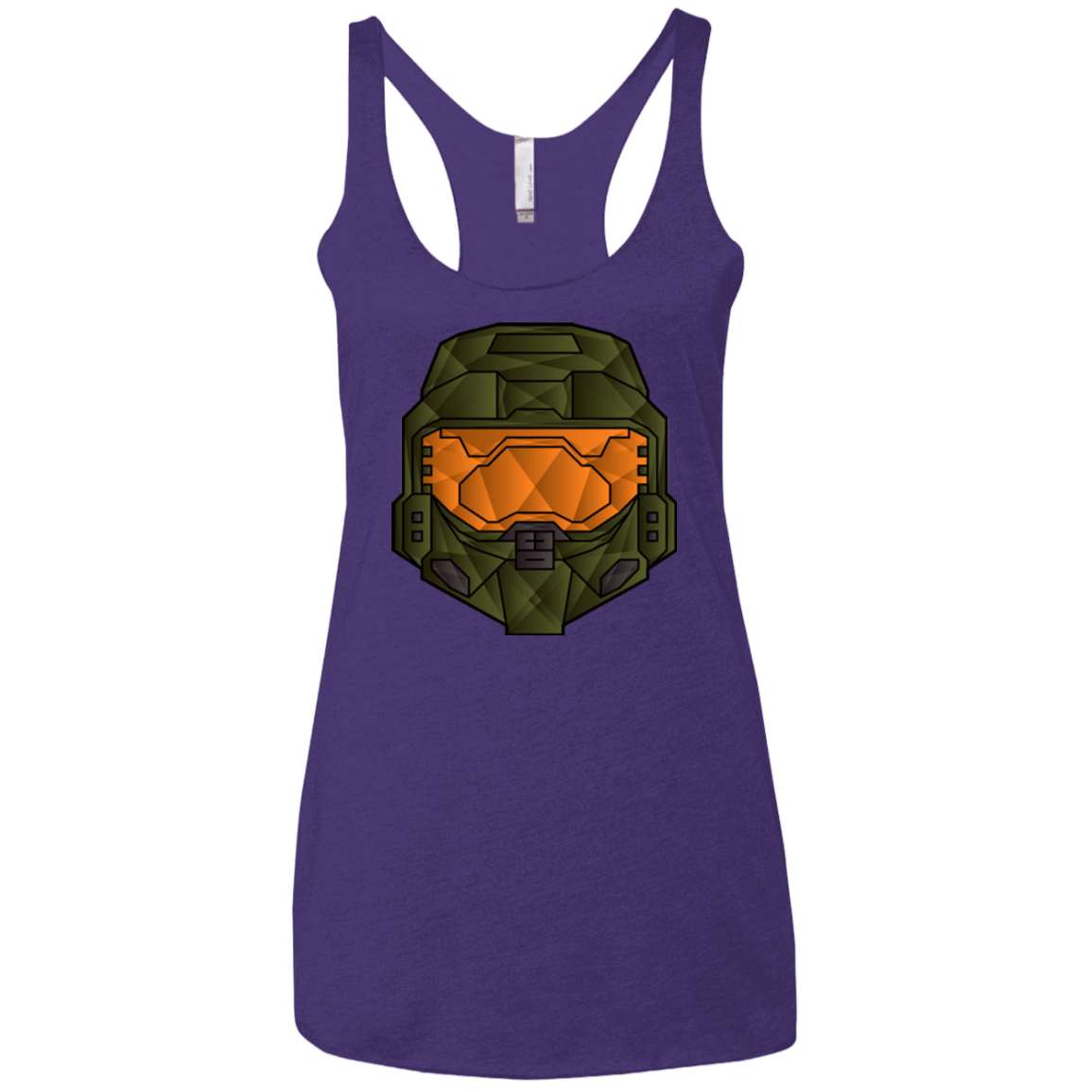 T-Shirts Purple / X-Small Master Chief Women's Triblend Racerback Tank