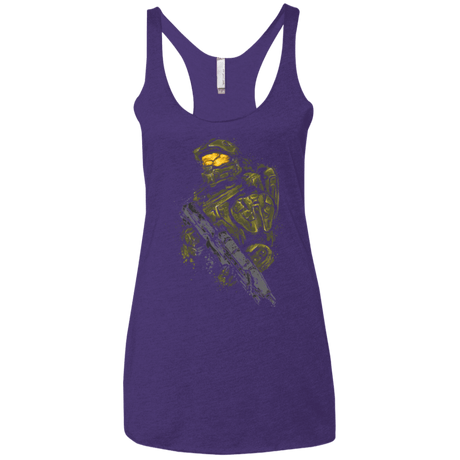 T-Shirts Purple / X-Small MASTER CHIEF Women's Triblend Racerback Tank