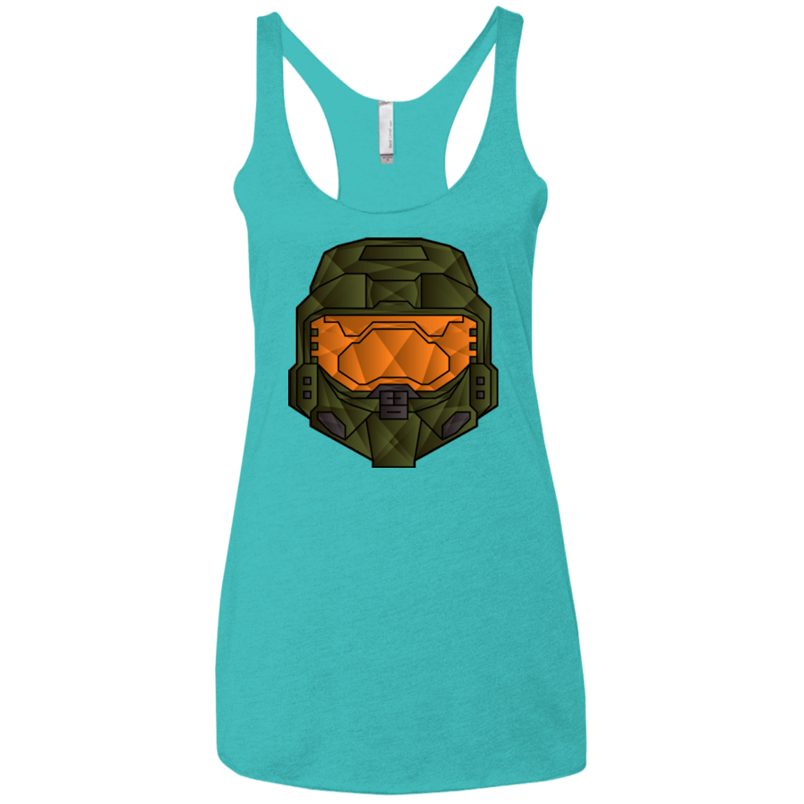 T-Shirts Tahiti Blue / X-Small Master Chief Women's Triblend Racerback Tank
