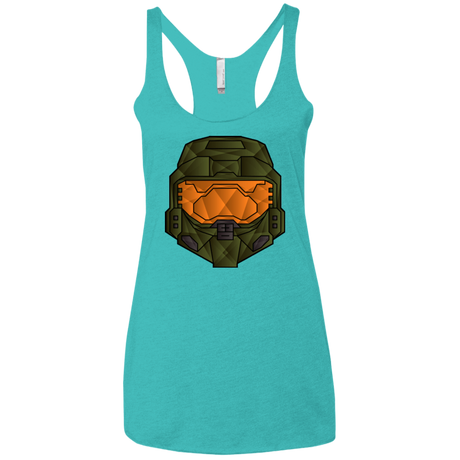 T-Shirts Tahiti Blue / X-Small Master Chief Women's Triblend Racerback Tank
