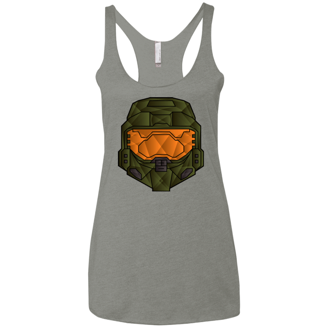 T-Shirts Venetian Grey / X-Small Master Chief Women's Triblend Racerback Tank
