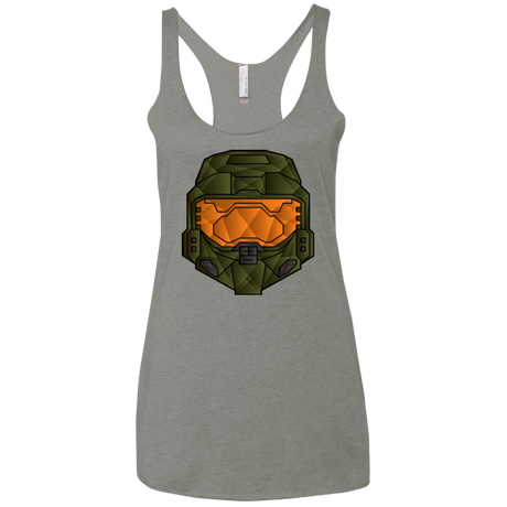 T-Shirts Venetian Grey / X-Small Master Chief Women's Triblend Racerback Tank