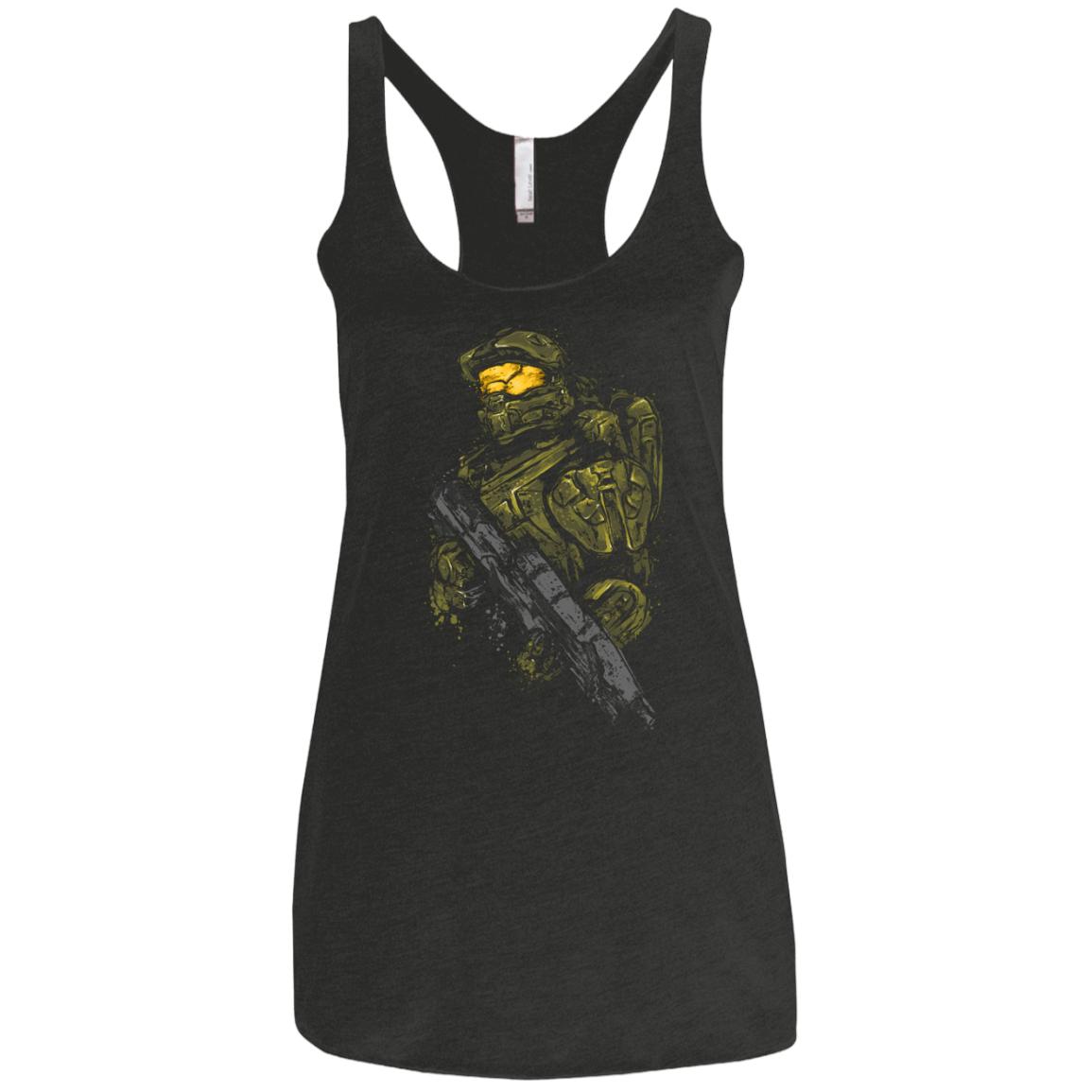 T-Shirts Vintage Black / X-Small Master chief Women's Triblend Racerback Tank
