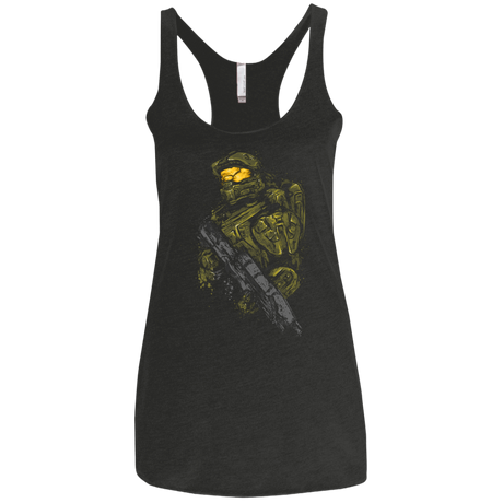 T-Shirts Vintage Black / X-Small Master chief Women's Triblend Racerback Tank