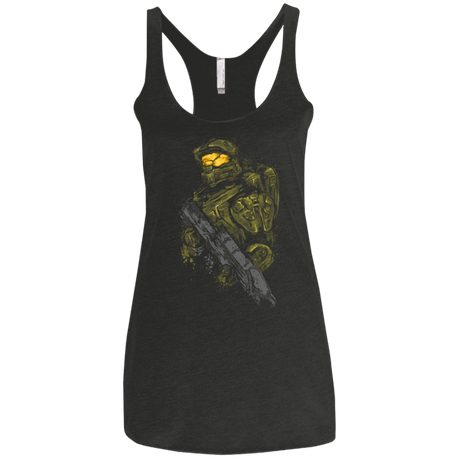 T-Shirts Vintage Black / X-Small MASTER CHIEF Women's Triblend Racerback Tank