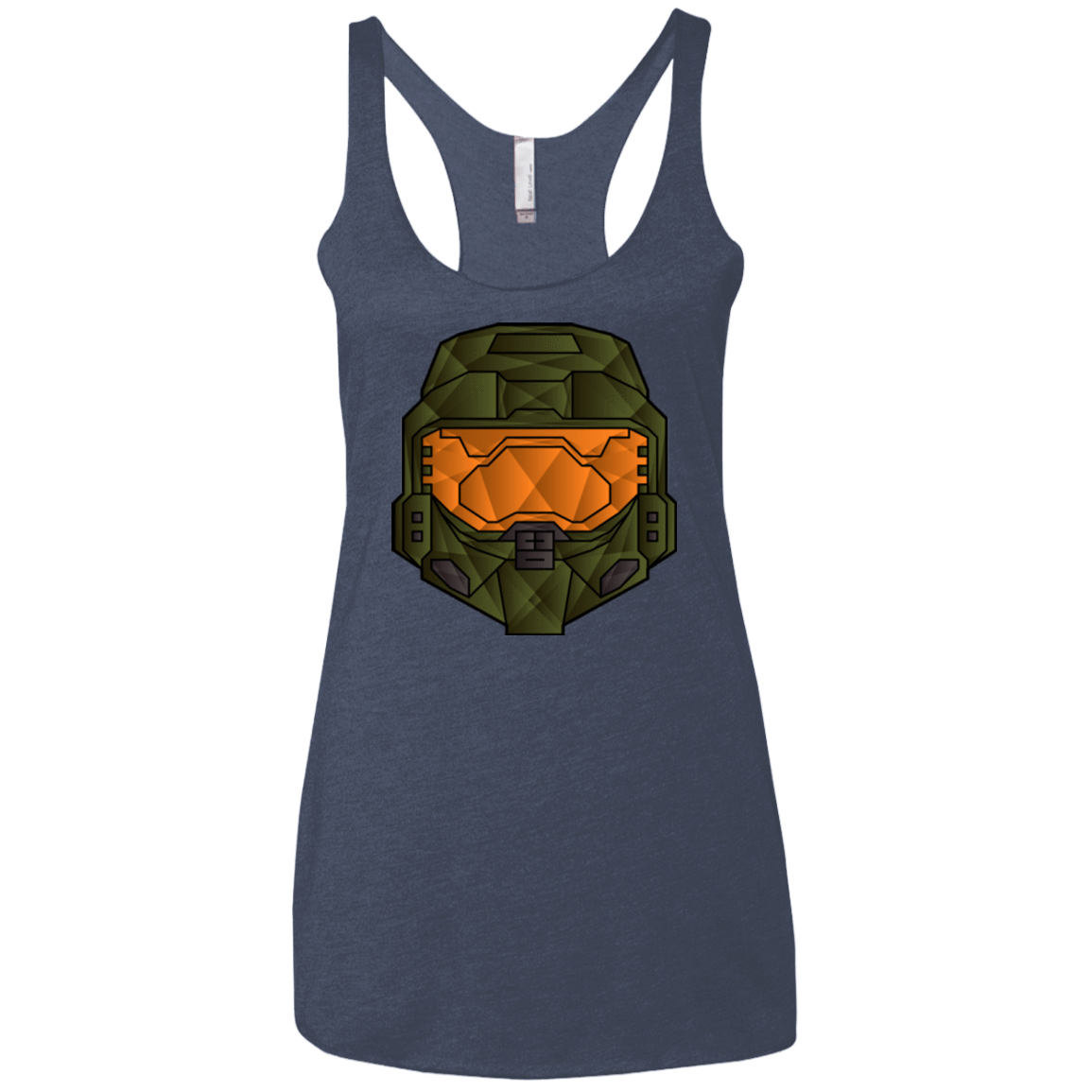 T-Shirts Vintage Navy / X-Small Master Chief Women's Triblend Racerback Tank