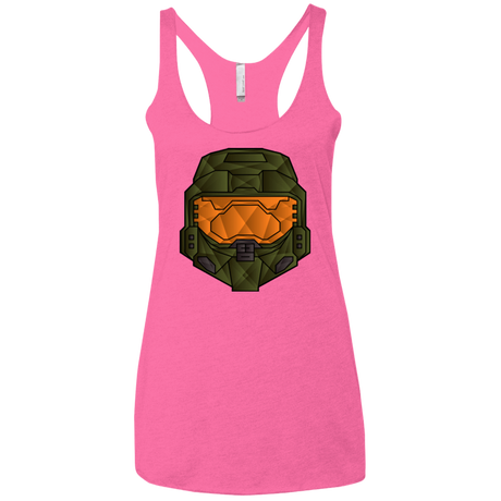 T-Shirts Vintage Pink / X-Small Master Chief Women's Triblend Racerback Tank