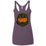 T-Shirts Vintage Purple / X-Small Master Chief Women's Triblend Racerback Tank