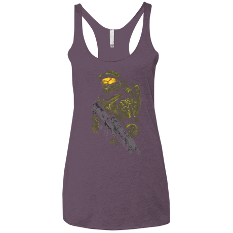 T-Shirts Vintage Purple / X-Small MASTER CHIEF Women's Triblend Racerback Tank