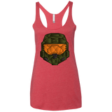 T-Shirts Vintage Red / X-Small Master Chief Women's Triblend Racerback Tank