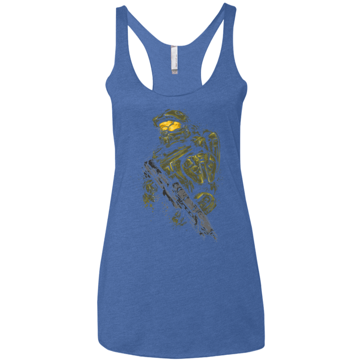 T-Shirts Vintage Royal / X-Small MASTER CHIEF Women's Triblend Racerback Tank