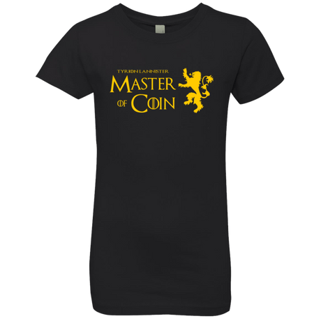 T-Shirts Black / YXS Master of Coin Girls Premium T-Shirt