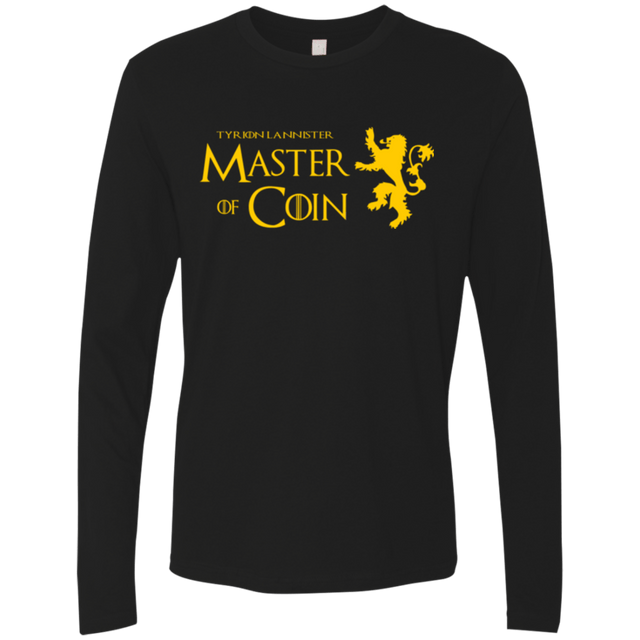 T-Shirts Black / Small Master of Coin Men's Premium Long Sleeve