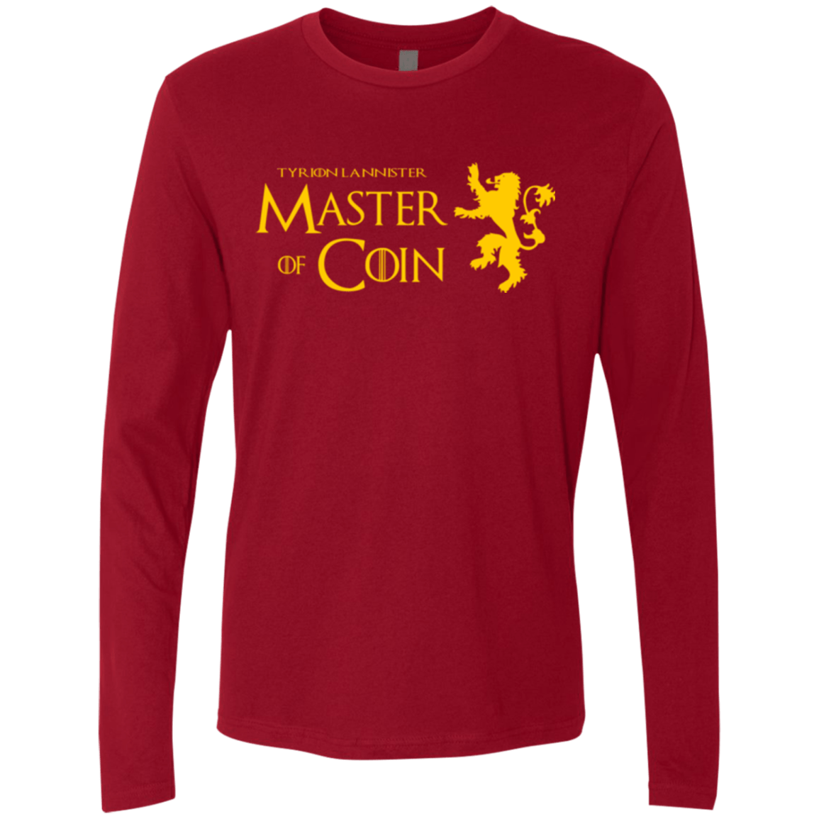 T-Shirts Cardinal / Small Master of Coin Men's Premium Long Sleeve