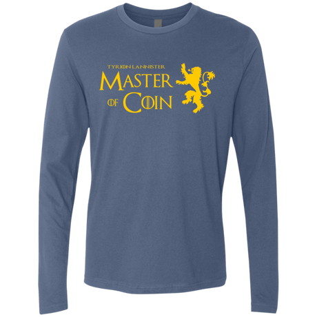 T-Shirts Indigo / Small Master of Coin Men's Premium Long Sleeve