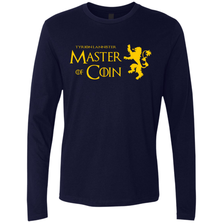 T-Shirts Midnight Navy / Small Master of Coin Men's Premium Long Sleeve