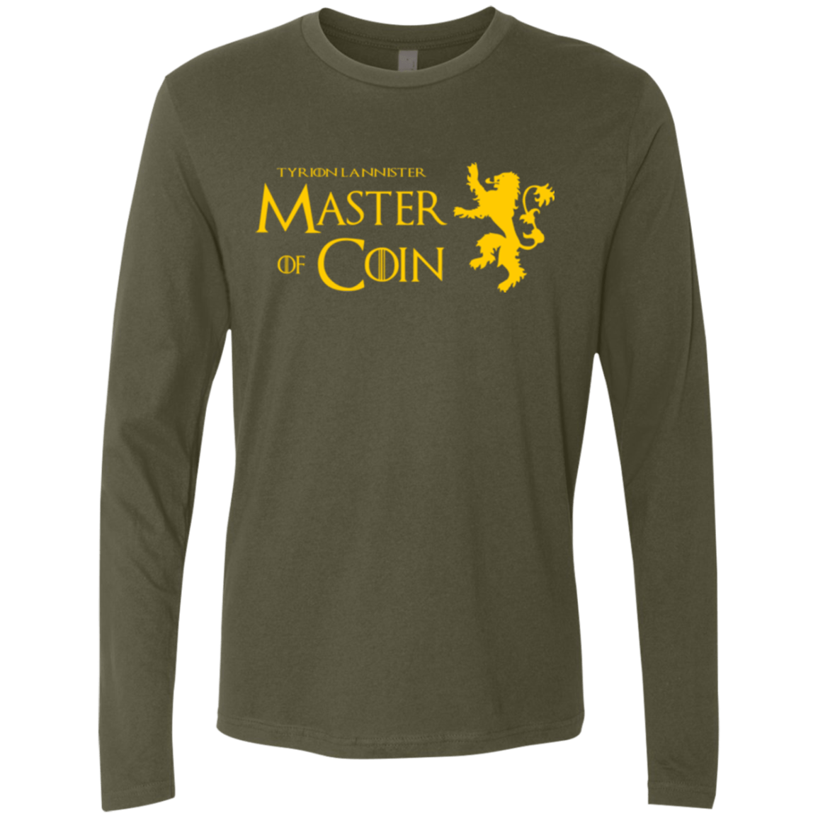 T-Shirts Military Green / Small Master of Coin Men's Premium Long Sleeve