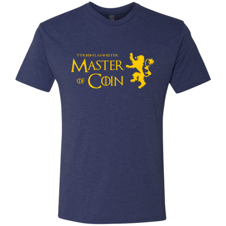 T-Shirts Vintage Navy / Small Master of Coin Men's Triblend T-Shirt