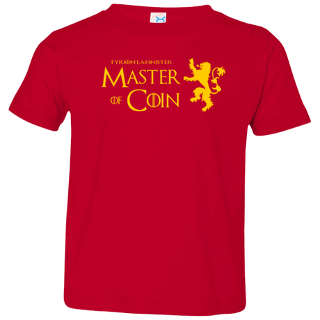 T-Shirts Red / 2T Master of Coin Toddler Premium T-Shirt