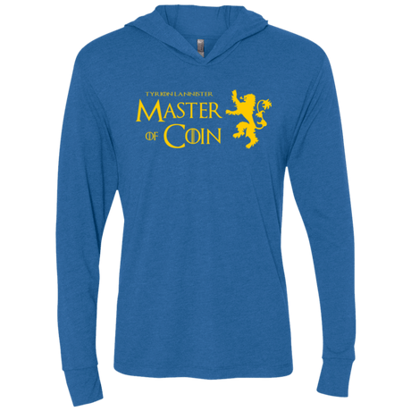 T-Shirts Vintage Royal / X-Small Master of Coin Triblend Long Sleeve Hoodie Tee