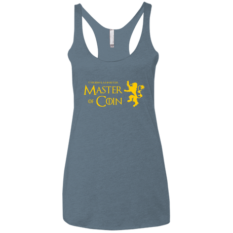 T-Shirts Indigo / X-Small Master of Coin Women's Triblend Racerback Tank