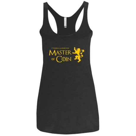 T-Shirts Vintage Black / X-Small Master of Coin Women's Triblend Racerback Tank