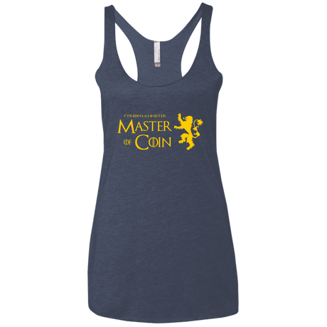 T-Shirts Vintage Navy / X-Small Master of Coin Women's Triblend Racerback Tank