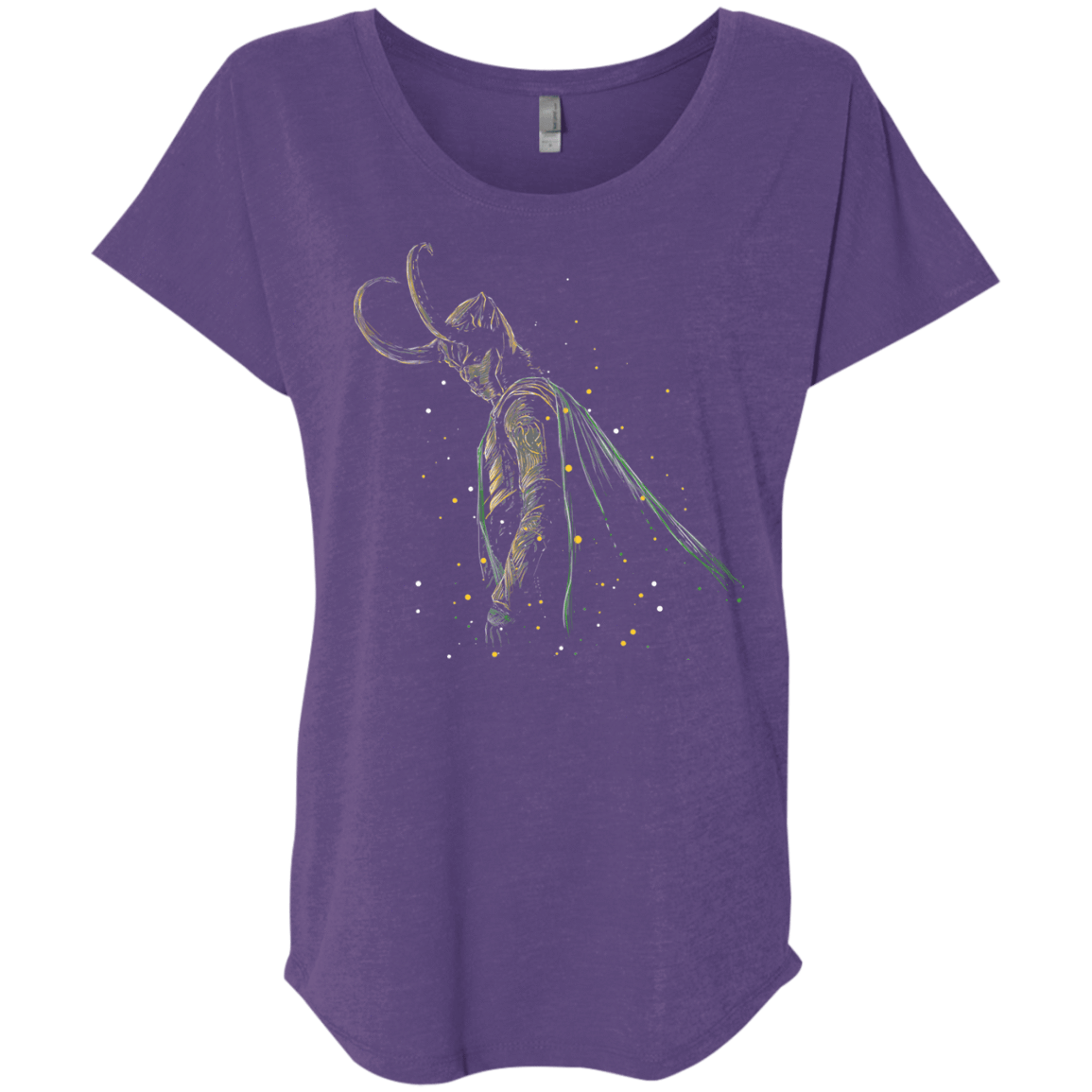 T-Shirts Purple Rush / X-Small Master of Illusions Triblend Dolman Sleeve