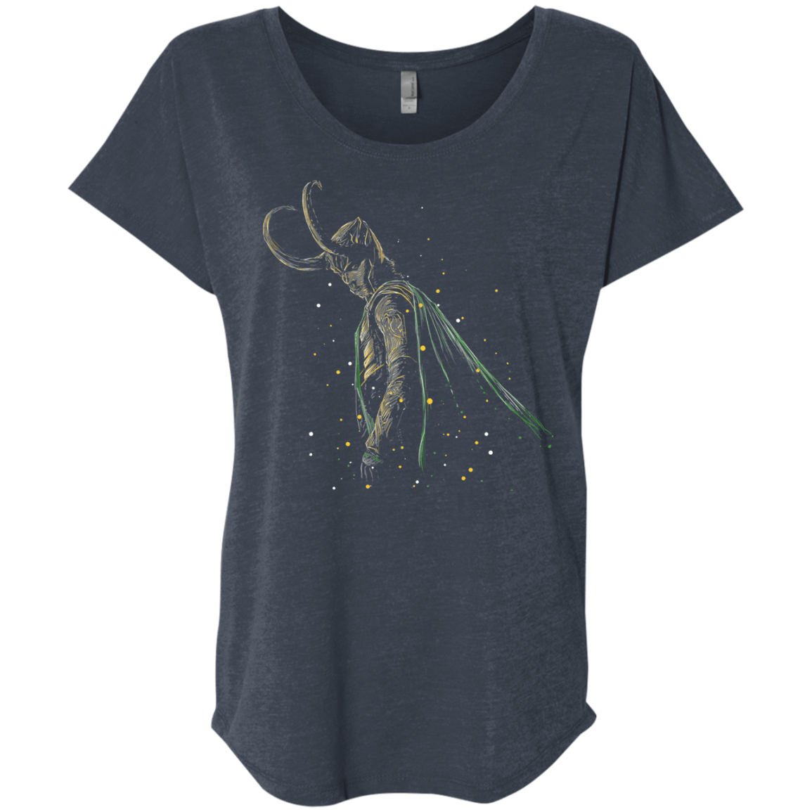 T-Shirts Vintage Navy / X-Small Master of Illusions Triblend Dolman Sleeve