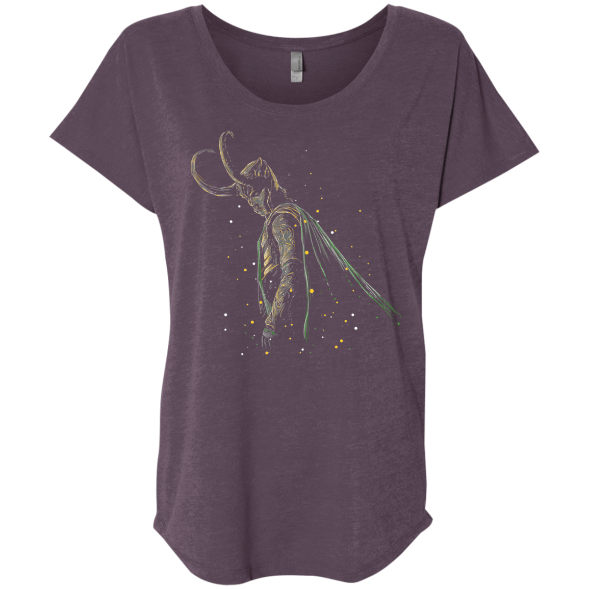 T-Shirts Vintage Purple / X-Small Master of Illusions Triblend Dolman Sleeve