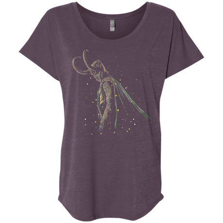 T-Shirts Vintage Purple / X-Small Master of Illusions Triblend Dolman Sleeve