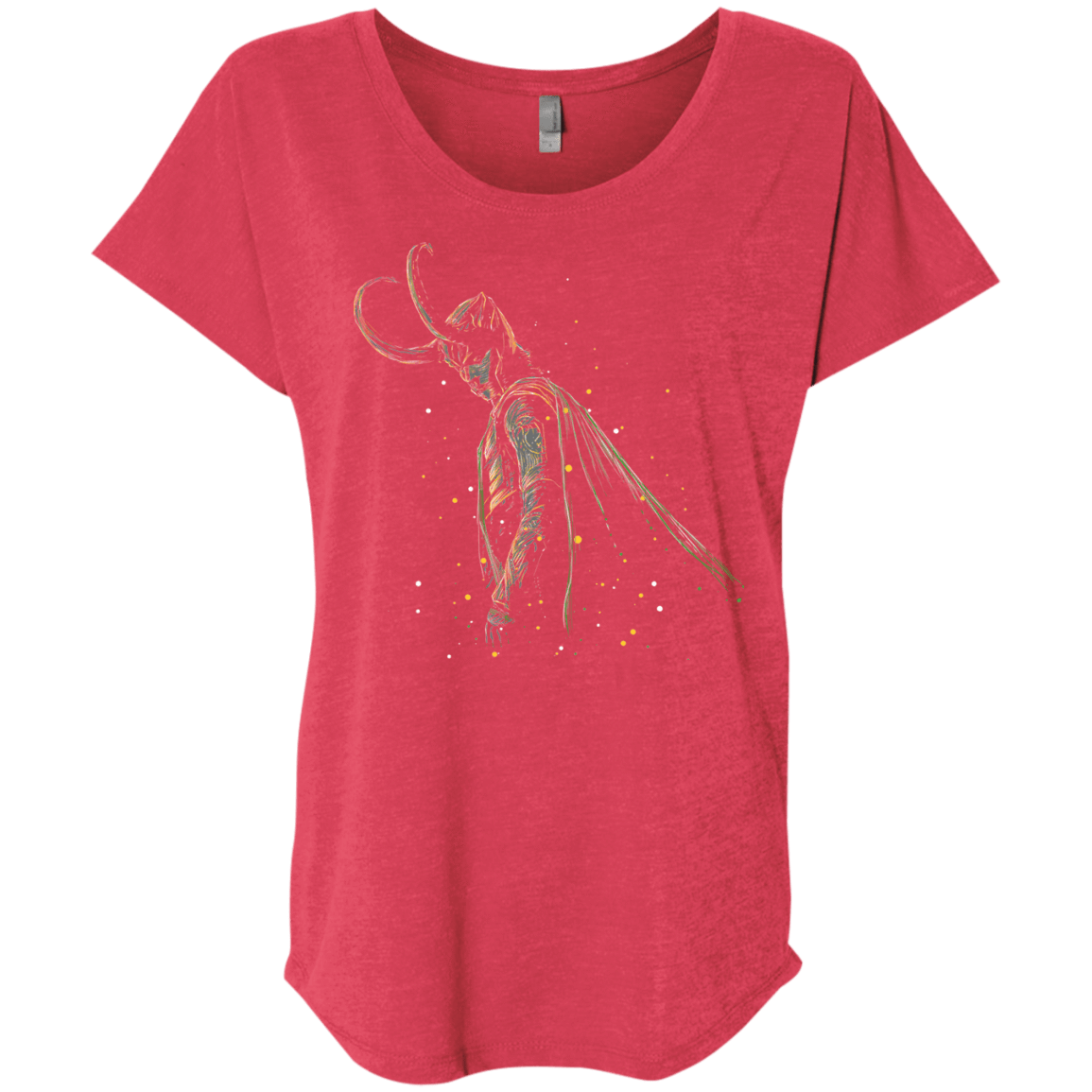 T-Shirts Vintage Red / X-Small Master of Illusions Triblend Dolman Sleeve