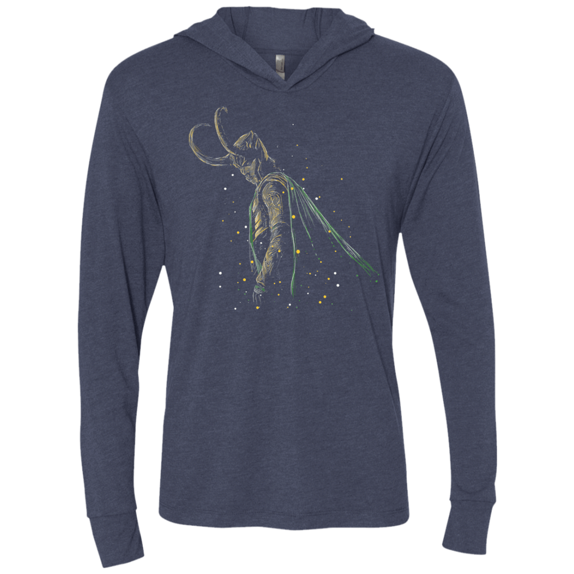 T-Shirts Vintage Navy / X-Small Master of Illusions Triblend Long Sleeve Hoodie Tee