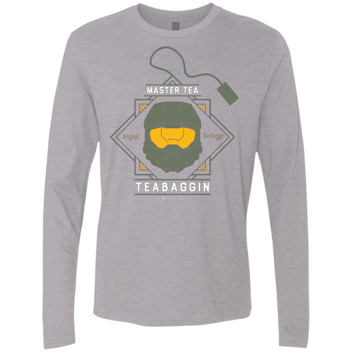 T-Shirts Heather Grey / Small Master Tea - The Original Halo Teabagger Men's Premium Long Sleeve