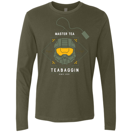 T-Shirts Military Green / Small Master Tea - The Original Halo Teabagger Men's Premium Long Sleeve