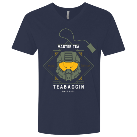 T-Shirts Midnight Navy / X-Small Master Tea - The Original Halo Teabagger Men's Premium V-Neck