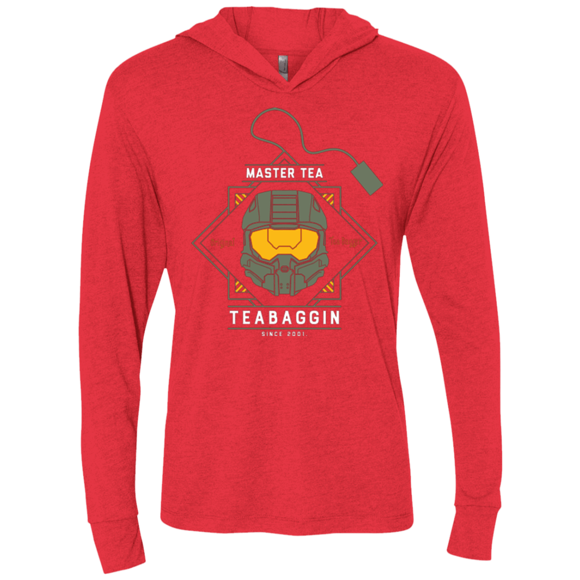 T-Shirts Vintage Red / X-Small Master Tea - The Original Halo Teabagger Triblend Long Sleeve Hoodie Tee