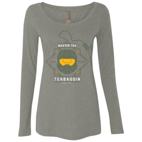 T-Shirts Venetian Grey / Small Master Tea - The Original Halo Teabagger Women's Triblend Long Sleeve Shirt