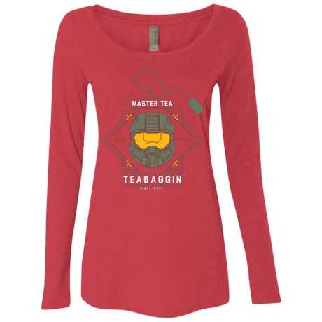 T-Shirts Vintage Red / Small Master Tea - The Original Halo Teabagger Women's Triblend Long Sleeve Shirt