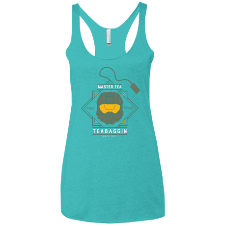 T-Shirts Tahiti Blue / X-Small Master Tea - The Original Halo Teabagger Women's Triblend Racerback Tank